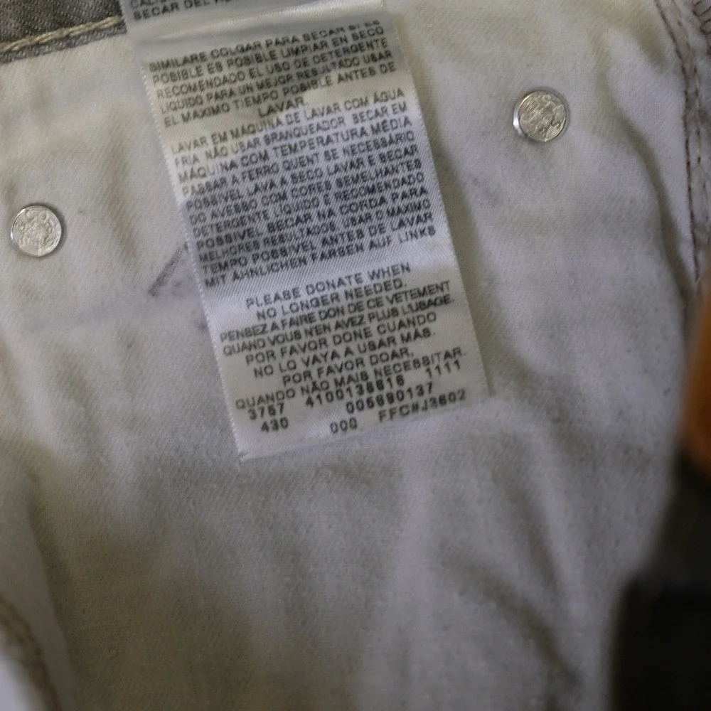 Levis 569 Loose Straight Leg Jeans Mens 34x32 Gray‎ Denim Relaxed Fit Casual